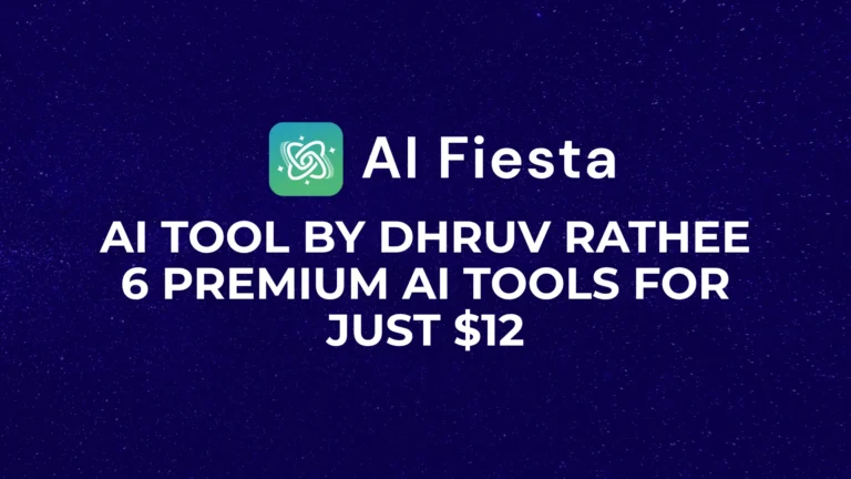 AI Fiesta by Dhruv Rathee: 6 Premium AI Tools for Just $12 7 AI Fiesta by Dhruv Rathee 6 Premium AI Tools for Just $12