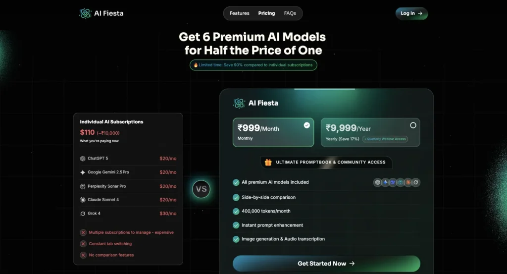 AI Fiesta by Dhruv Rathee: 6 Premium AI Tools for Just $12 4 Pricing of Ai Fiesta By Dhruv Rathee
