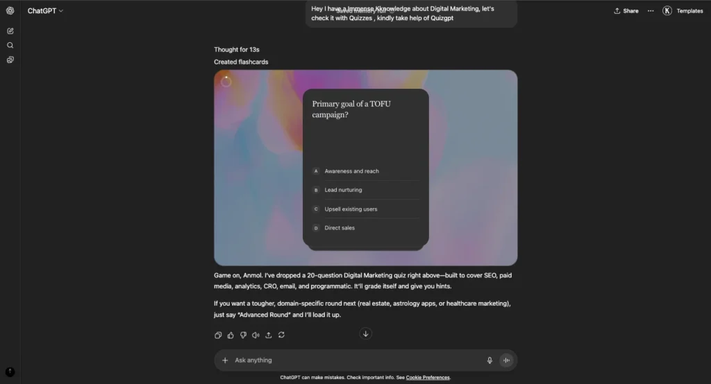 QuizGPT by OpenAI: AI-Powered Quiz Maker for Active Learning