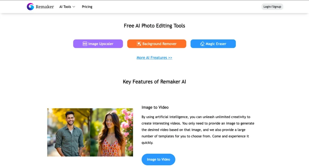 Remaker ai tools
