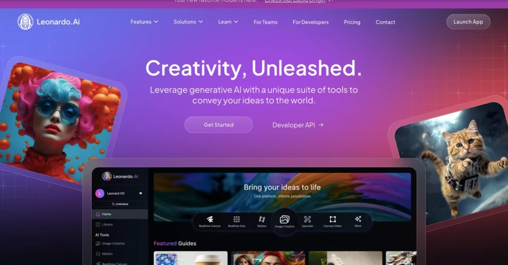 AI Tools for Product Managers - Leonardo.ai
