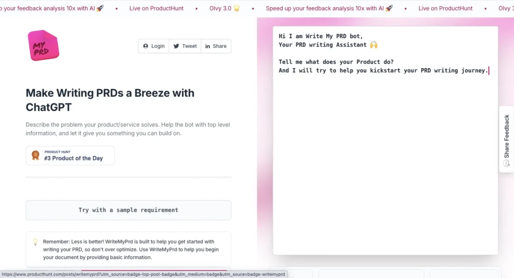 AI Tools for Product Managers - WritemyPRD