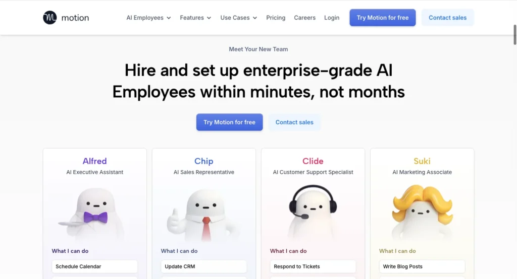 AI Tools for Product Managers - motion