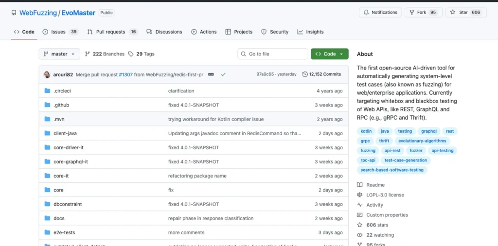 Open Source AI Testing Tools - EvoMaster