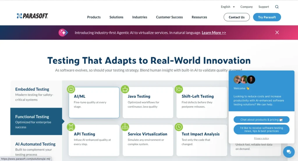 Open Source AI Testing Tools - Parasoft