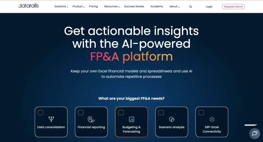 10 Best AI Tools for Finance in 2025 - Datarails