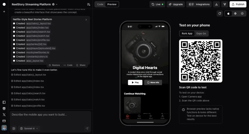 Rork No Code AI Tool Review 2025
