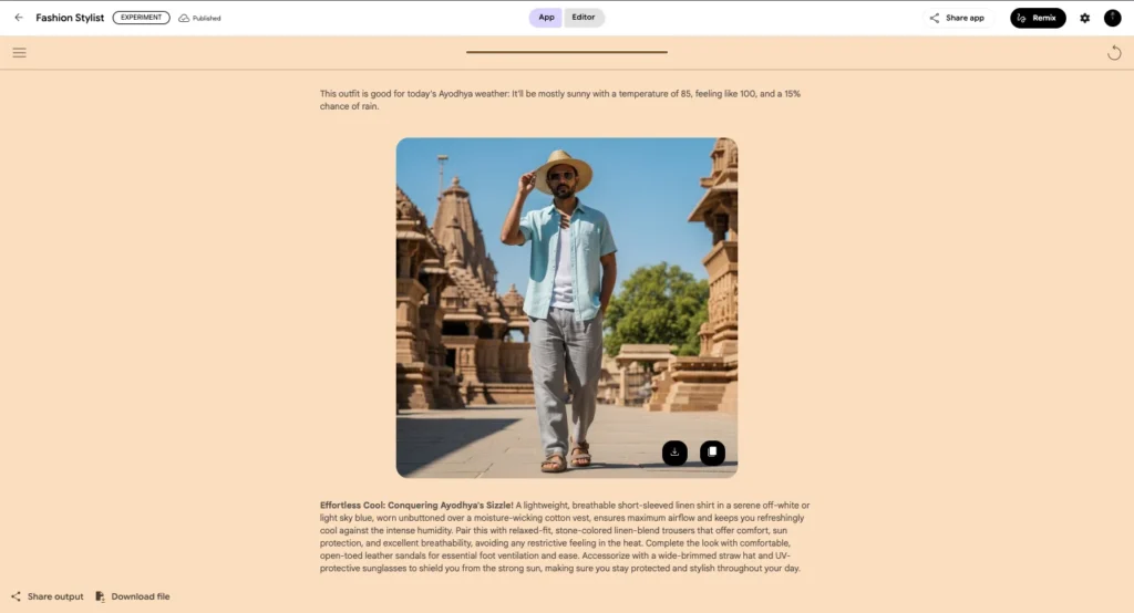Google Opal Review - Fashion Stylist AI Tool