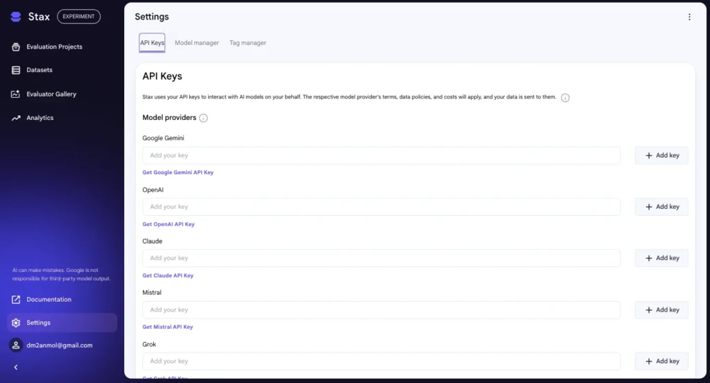 Google AI Stax - Tool Comparison