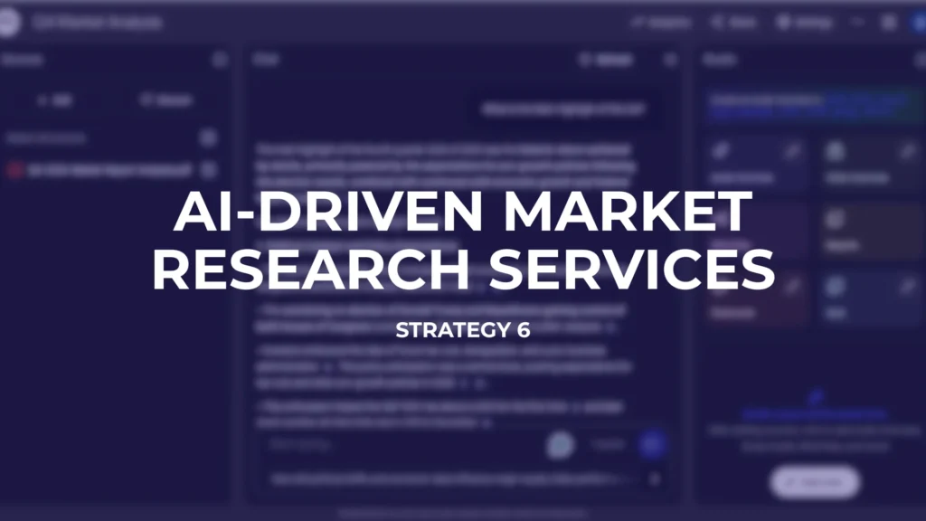 AI-Driven Market Research Services - NotebookLM