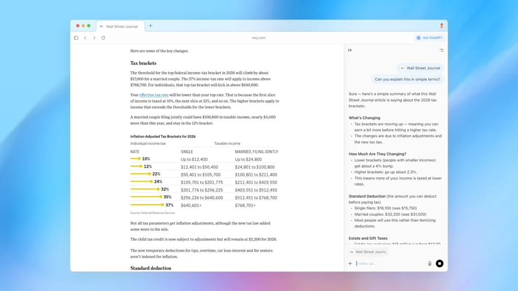 ChatGPT Altas use cases - for Students