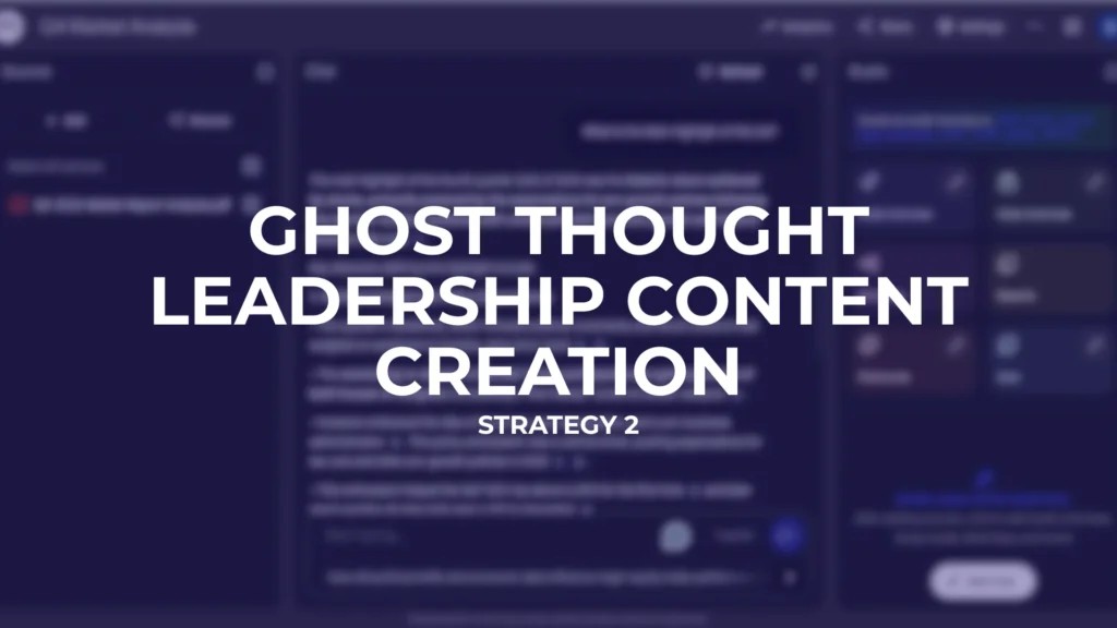 Ghost Thought Leadership Services - NotebookLM