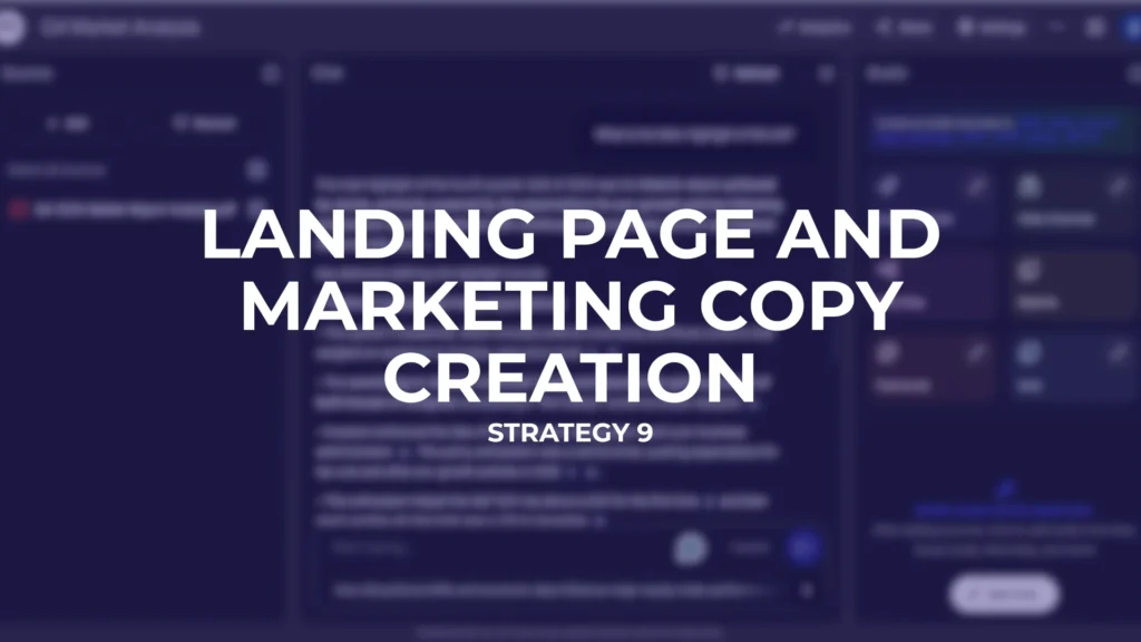 Landing Page and Marketing Copy Creation - NotebookLM