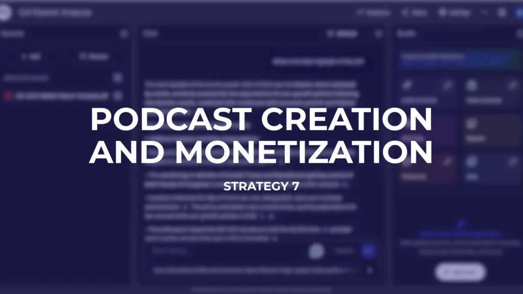 Podcast Creation and Monetization- NotebookLM
