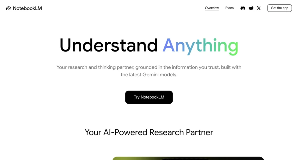 NotebookLM - Sign Up Process