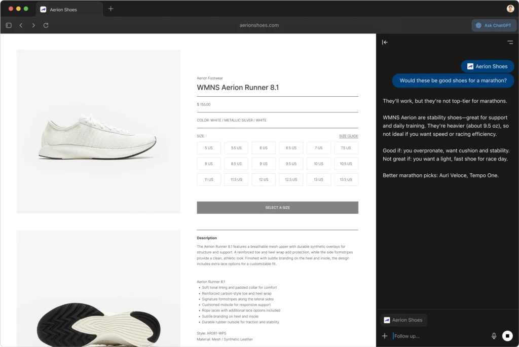 ChatGPT Altas use cases - For Product Comparison