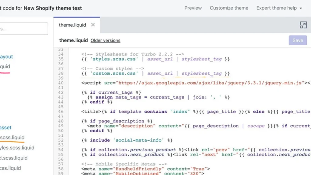 Go to Theme.liquid File to  add this chatbot in Shopify website