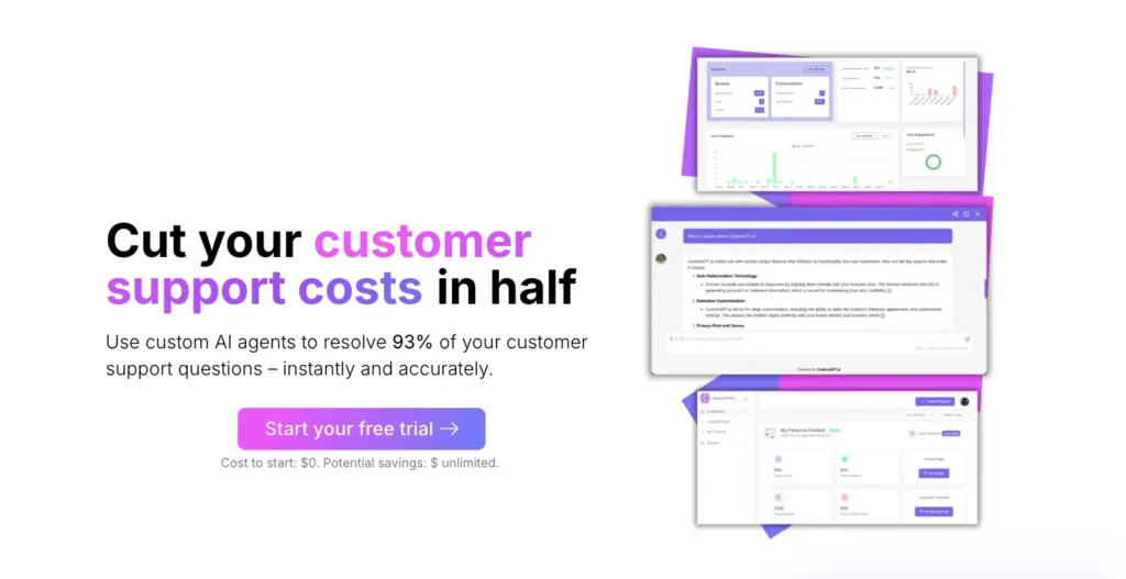 Customgpt.ai's Customer Chat Support Bot