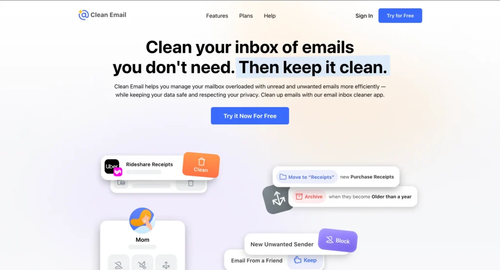 Clean.email - 10 Best Email Management Tools for SMBs
