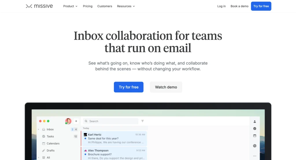 Missive - 10 Best Email Management Tools for SMBs