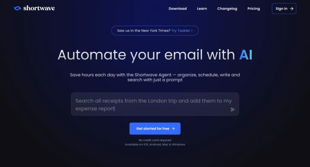 Shortwave - 10 Best Email Management Tools for SMBs